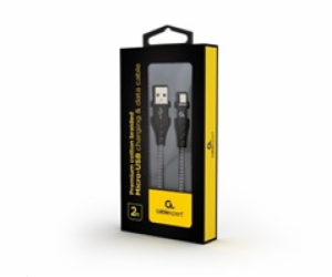 GEMBIRD Kabel USB 2.0 AM na MicroUSB (AM/BM), 2m, opleten...