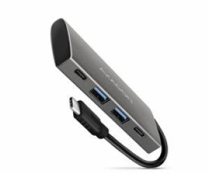 AXAGON HMC-4G2, USB 3.2 Gen 2 10 Gb/s hub, porty 2x USB-A...