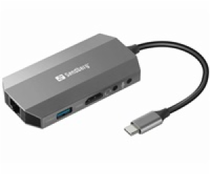 Sandberg 136-33 USB-C 6-in-1 Travel Dock