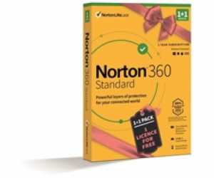 NORTON 360 STANDARD 10GB + VPN, 1+1 uživatel pro 1 zaříze...