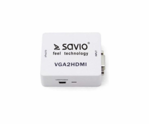 SAVIO CL -110 Převodník/adaptér VGA -> HDMI Full HD/1080p...