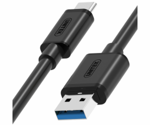 USB Unitek USB C kabel -&gt; USB A 1m Y-C474BK