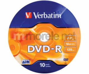 Verbatim DVD-R 4,7 GB 16x 10 kusů (43729)