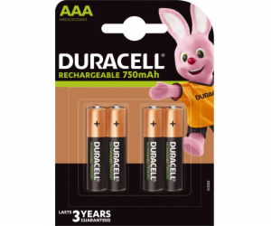 Duracell dobíjecí AAA / R03 750mAh 4ks.