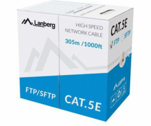 Lanberg FTP instalační kabel, Cat.5e, pevný, CCA, 305 m, ...