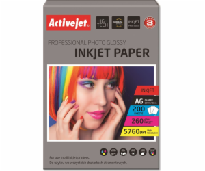 Activejet AP6-260GR200 photo paper for ink printers; A6; ...