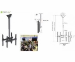 TECHLY 020645 Dual sided ceiling mount for 2x TV LED/LCD/...