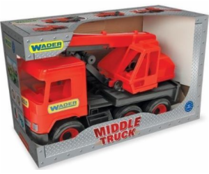 Wader Middle truck – červená míchačka na beton (234776)