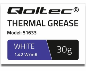 QOLTEC 51633 Qoltec teplovodivá pasta 1.42 W/m-K 30g White