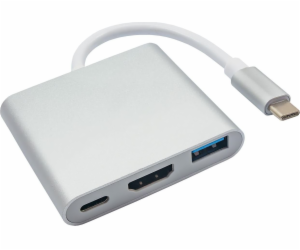 AKYGA HUB USB TYPE C/USB 3.0/USB C/HDMI AK-AD-57