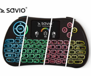 Savio KW-03 bezdrátová černá americká klávesnice (KW-03)