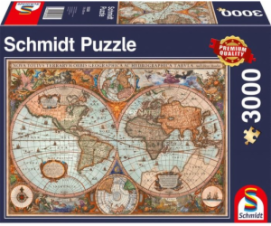 Puzzle 3000 dílků Starověká mapa světa