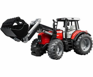 Bruder Traktor Massey Ferguson 7480 s čelním nakladačem, ...