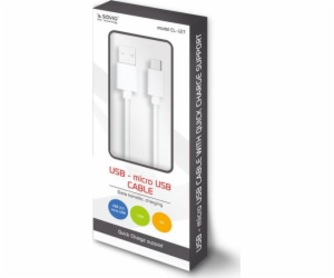 USB kabel Elmak USB kabel - micro USB Quick Charge, 5A, 1...