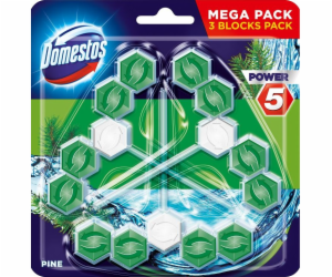 Domestos Power 5 Toilett Rim Block Pine 3x55g