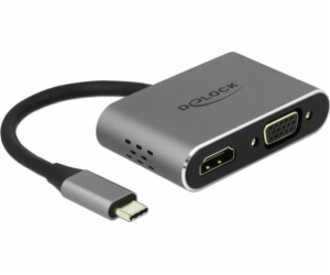 Replikátor portů USB-C -&gt; HDMI, VGA, USB 3.0, PD 2.0, ...