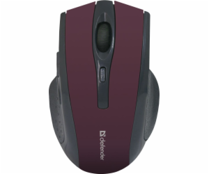 Bezdrátová myš Accura MM-665 RF 1600dpi 6P Burgundy