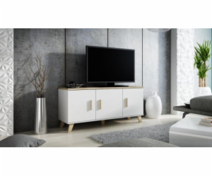 Cama sideboard LOTTA 150 3D white + sonoma oak