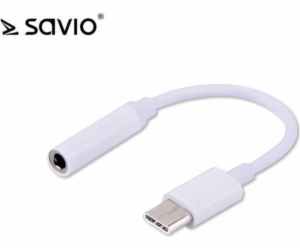 Audio adaptér - USB Type C - mini Jack 3,5 mm SAVIO AK-35