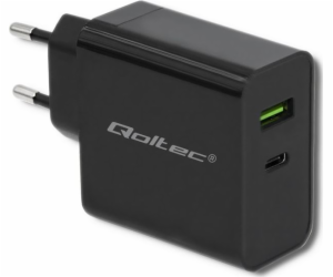 Qoltec 51717 Nabíječka | 45 W | 5-20V | 2.25-3A | USB typ...