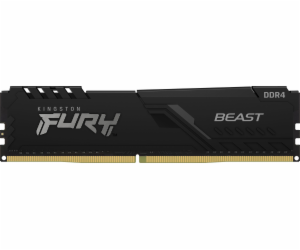 KINGSTON DIMM DDR4 8GB 2666MT/s CL16 FURY Beast Černá