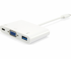 USB Equip Equip USB-C ST-> VGA-/USB-A-BU PD-ADAPTER 0,15 ...