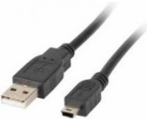 Lanberg USB kabel USB 2.0 MINI KABEL AM-BM5P (CANON) ČERN...