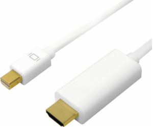 LogiLink DisplayPort Mini – kabel HDMI 3m bílý (CV0124)