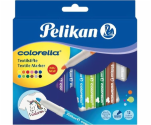 Pelikan Colorella fixy na látky 12 barev