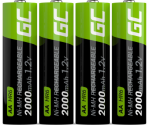 Green Cell dobíjecí AA / R6 2000mAh 4ks.