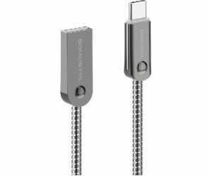 Somostel USB-A - USB-C USB kabel 1 m stříbrný (BJ01)