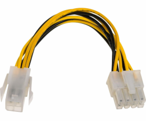 Akyga AK-CA-10 power cable Black  Yellow 0.15 m