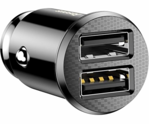 Autonabíječka Baseus Grain 2x USB 5V 3.1A (černá)