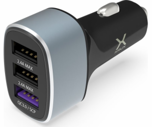 Car charger KRUX 3x USB QC 3.0