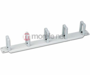 Cable Organizer 1U 19  5 Plastic Brackets  Grey ALANTEC