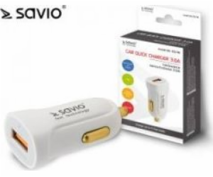 Quick Charge 3.0 Savio SA-05 / W 3A autonabíječka, 1xUSB