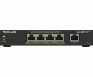 NETGEAR GS305EPP Netgear 5PT Gbit High Power PoE+ Switch