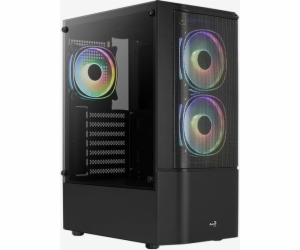 Černé pouzdro Quantum Mesh V2 FRGB Mid Tower