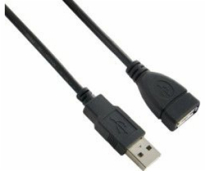 Lanberg USB kabel Prodlužovací USB 2.0 AM-AF černý 1,8m (...