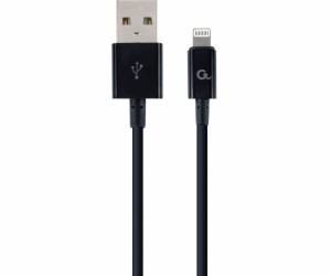 Gembird USB-A – Lightning kabel 2 m černý (CC-USB2P-AMLM-2M)