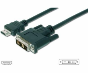 Digitus Adaptérový kabel HDMI, typ A-DVI (18 + 1) M / M, ...