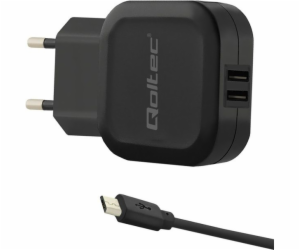 Qoltec Smartphone / Tablet 2x USB nabíječka (50187)