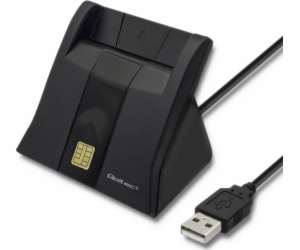 Čtečka ID karet Qoltec Smart Chip | USB 2.0 | Plug Play 5...