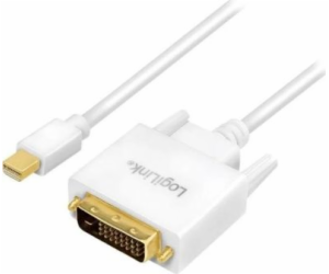 LogiLink DisplayPort Mini – kabel DVI-D 3m bílý (CV0138)