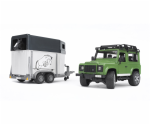 Land Rover Defender mit Pferdeanhänger, Modellfahrzeug