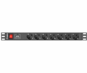 Lanberg PDU 1U 7x Schuko 2m 10A prodlužovačka