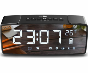 GreenBlue bluetooth clock radio  FM  aux-in  6W  temperat...