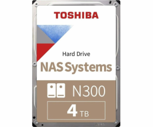 TOSHIBA HDD N300 NAS 4TB, SATA III, 7200 rpm, 128MB cache...