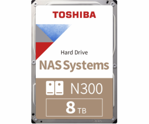 TOSHIBA HDD N300 NAS 8TB, SATA III, 7200 rpm, 256MB cache...