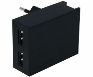 Swissten Síťový Adaptér Smart Ic 2X Usb 3A Power Černý